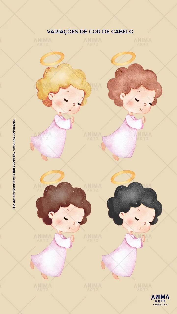 Convite animado Batismo Jardim do Anjinho - Imagem 3