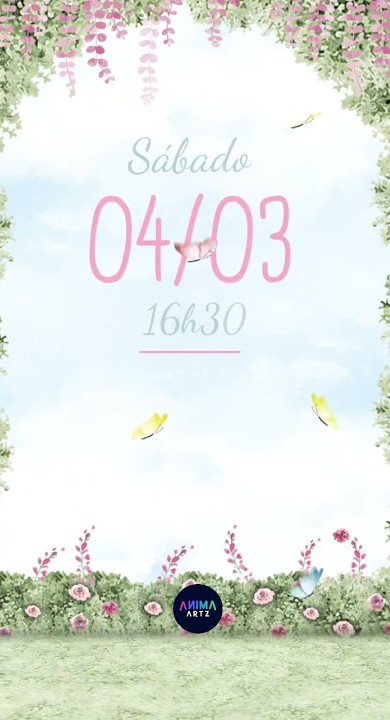 Bailarina e Jardim do Arco Florido - Convite Animado